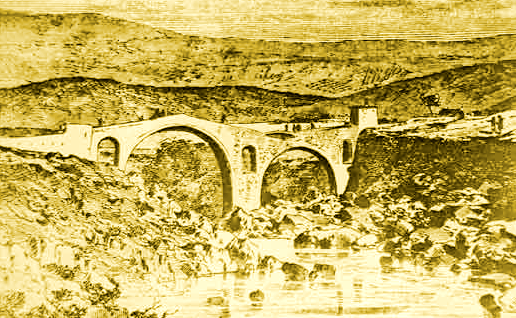 Stari_Vezirov_most_na_Morači_kraj_Podgorice_krajem_XVIII_vijeka_3b